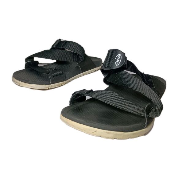 Chaco Lowdown Slides Womens Size 10 Black Adjustable Strap Beach Trail Sandals - Picture 2 of 10